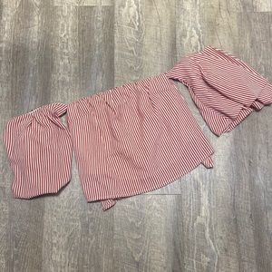 Good Luck Gem Off The Shoulder Blouse